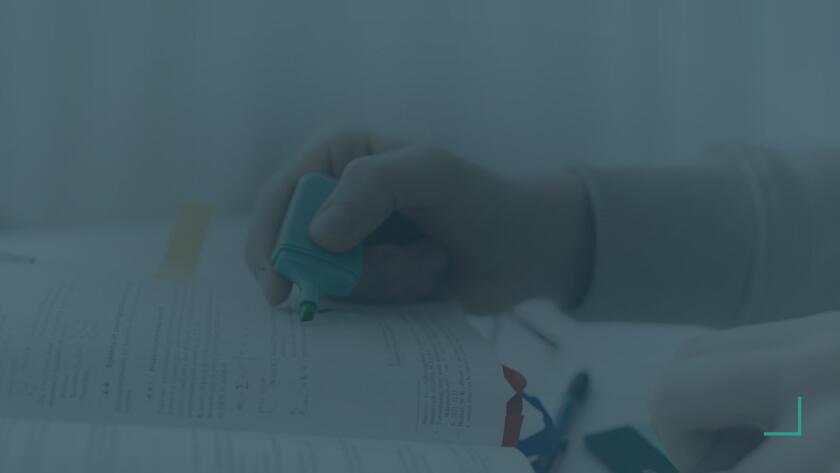 Annotating a printed journal article with a highlighter